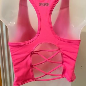NWOT Victoria’s Secret PINK crop athletic top L